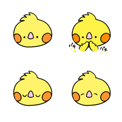[LINE絵文字] オカメインコのKONATSUちゃん 絵文字の画像