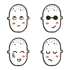 [LINE絵文字] White Egg Faceの画像