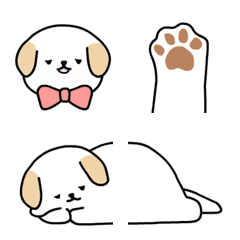 [LINE絵文字] 子犬ボバ emojiの画像