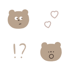 [LINE絵文字] ◎ bear emoji ◎の画像