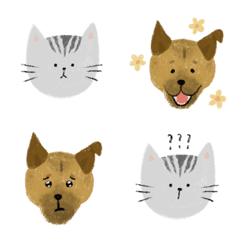 [LINE絵文字] HSUN - Happy dog and cat！の画像
