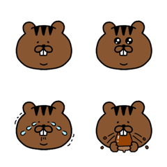 [LINE絵文字] リス男の絵文字の画像
