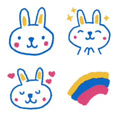 [LINE絵文字] Jojo da Rabbit Daily Emojiの画像