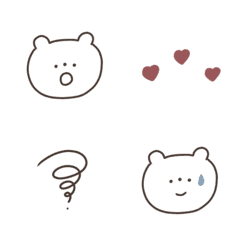 [LINE絵文字] brown emoji .の画像