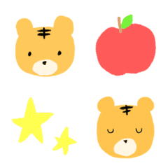 くまじゃなくて、トラです。の絵文字メイン画像
