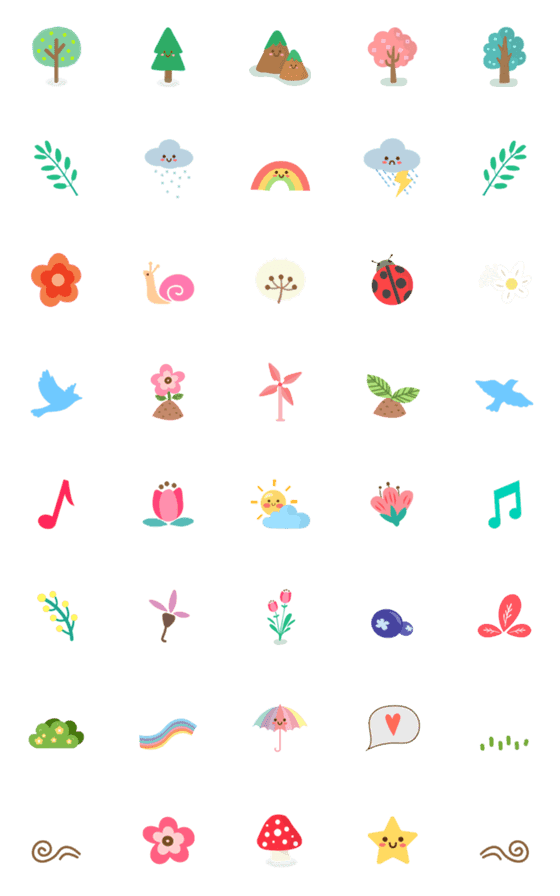[LINE絵文字]Lovely springの画像一覧
