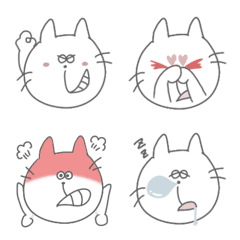 [LINE絵文字] ねこ吉(kichi)いろんなお顔絵文字の画像