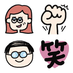 [LINE絵文字] 毎日使える女の子の画像