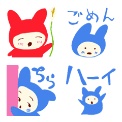 [LINE絵文字] インディゴちゃんの毎日DAYSの画像