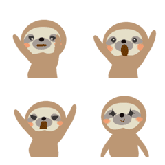[LINE絵文字] Folivora emoji greetingの画像