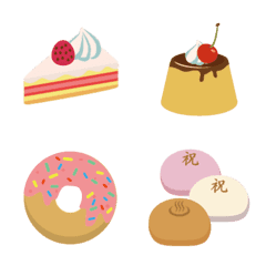 洋菓子、和菓子、スイーツ絵文字の絵文字メイン画像
