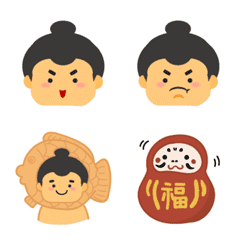 [LINE絵文字] Mini Sumo emojiの画像