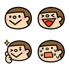 [LINE絵文字] 顔文字シンプル1の画像
