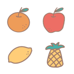 [LINE絵文字] fruity cutiesの画像