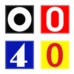 [LINE絵文字] Number emoji 40の画像