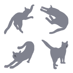 [LINE絵文字] 猫がいる。の画像