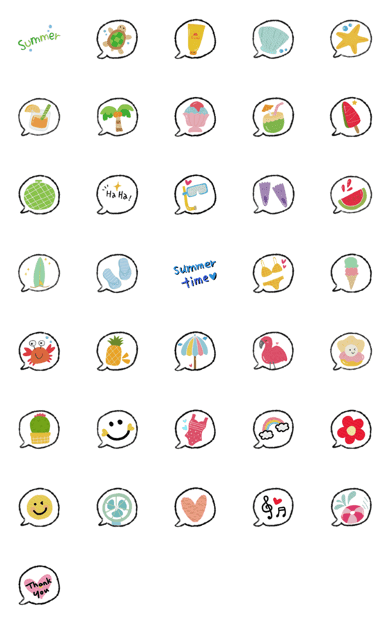[LINE絵文字]lovely bubble emojiの画像一覧