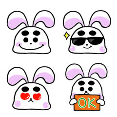 [LINE絵文字] 毎日使えるまろうさ絵文字の画像