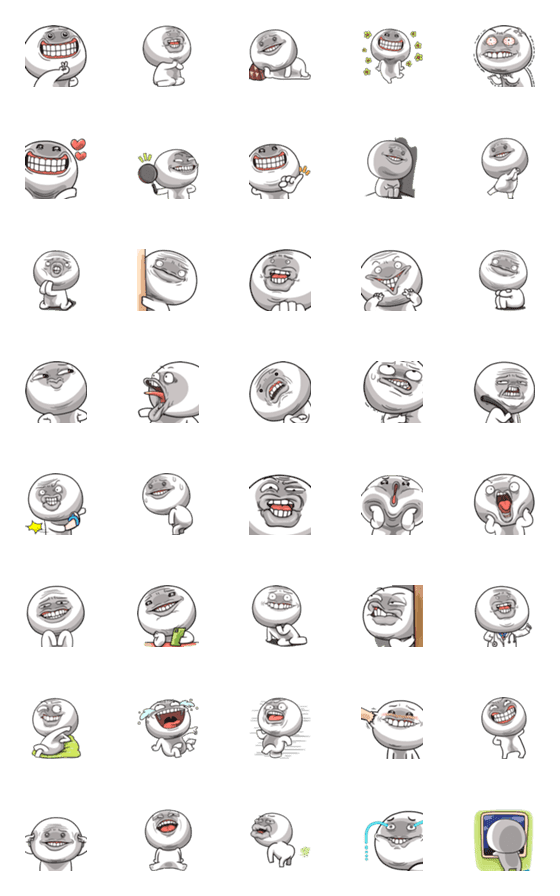 [LINE絵文字]Emoji NhaKrean 10の画像一覧