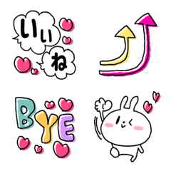 [LINE絵文字] うさトーク❤everydayの画像