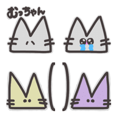 [LINE絵文字] ねこのむっちゃん。使いやすい絵文字の画像