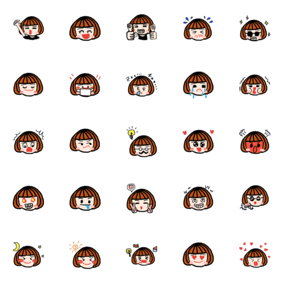 [LINE絵文字]ゴルチキりぼんちゃんの画像一覧