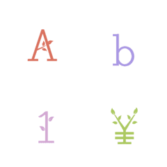[LINE絵文字] A-Z Number Imojiの画像