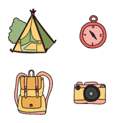 [LINE絵文字] camping equipmentの画像