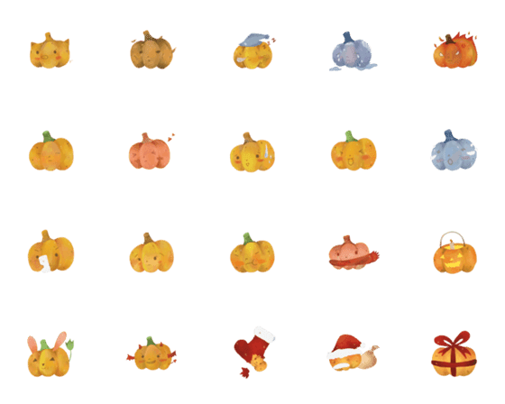 [LINE絵文字]Pumpkin's Emoticonsの画像一覧