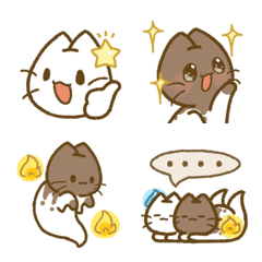 [LINE絵文字] Cat Ghost Emojiの画像