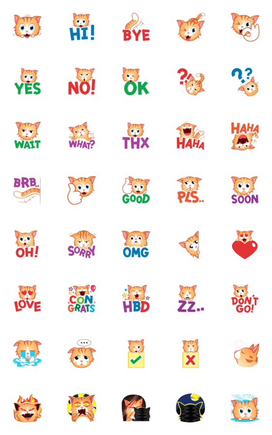 [LINE絵文字]Cha Yen Emojiの画像一覧