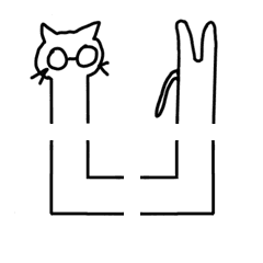 [LINE絵文字] Cat with the mazeの画像