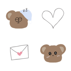 [LINE絵文字] くまと記号の画像