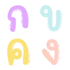 [LINE絵文字] Lovely Thai alphabet ver.1の画像