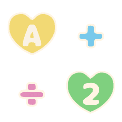 [LINE絵文字] ABC in a little heartの画像