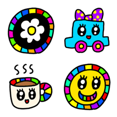 [LINE絵文字] riekimのカラフルな絵文字の画像