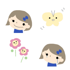 [LINE絵文字] おんなのこ♡文字なしの画像