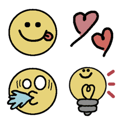 [LINE絵文字] 毎日使えるくすみニコちゃん絵文字の画像
