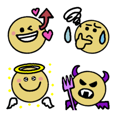 [LINE絵文字] 毎日使えるくすみニコちゃん絵文字2の画像