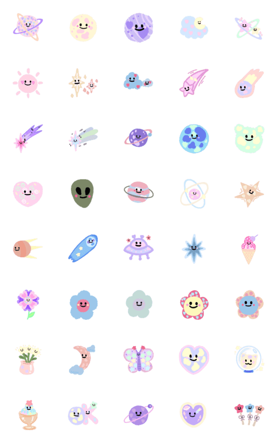 [LINE絵文字]Tiny spaceの画像一覧