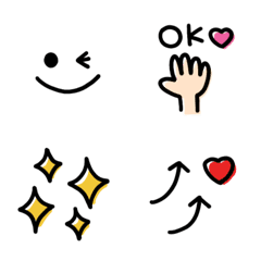 [LINE絵文字] シンプル⭐︎の画像