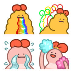 [LINE絵文字] えびふらい、ミニ！の画像