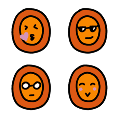 [LINE絵文字] オレンジ人の画像