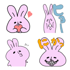 [LINE絵文字] シュールないろいろ うさぎの画像