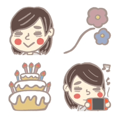 [LINE絵文字] わたしの日常の画像