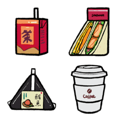 [LINE絵文字] Food and Beverages in CVSの画像