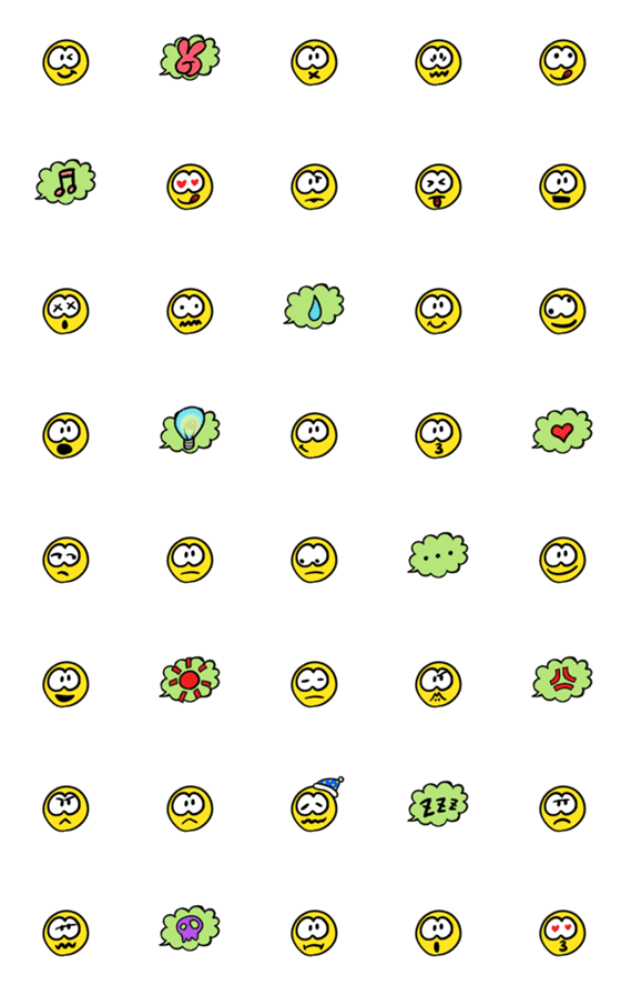 [LINE絵文字]毎日使える！スマイリー絵文字の画像一覧