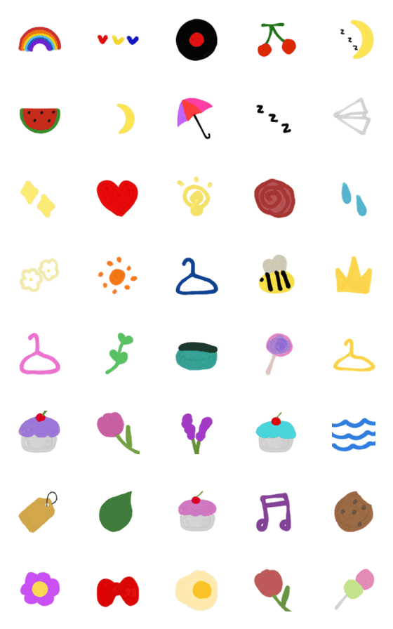 [LINE絵文字]story-Pastelの画像一覧