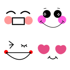[LINE絵文字] 毎日使える★顔絵文字2の画像