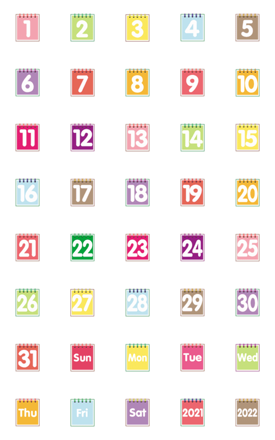 [LINE絵文字]CalendarNo.5の画像一覧